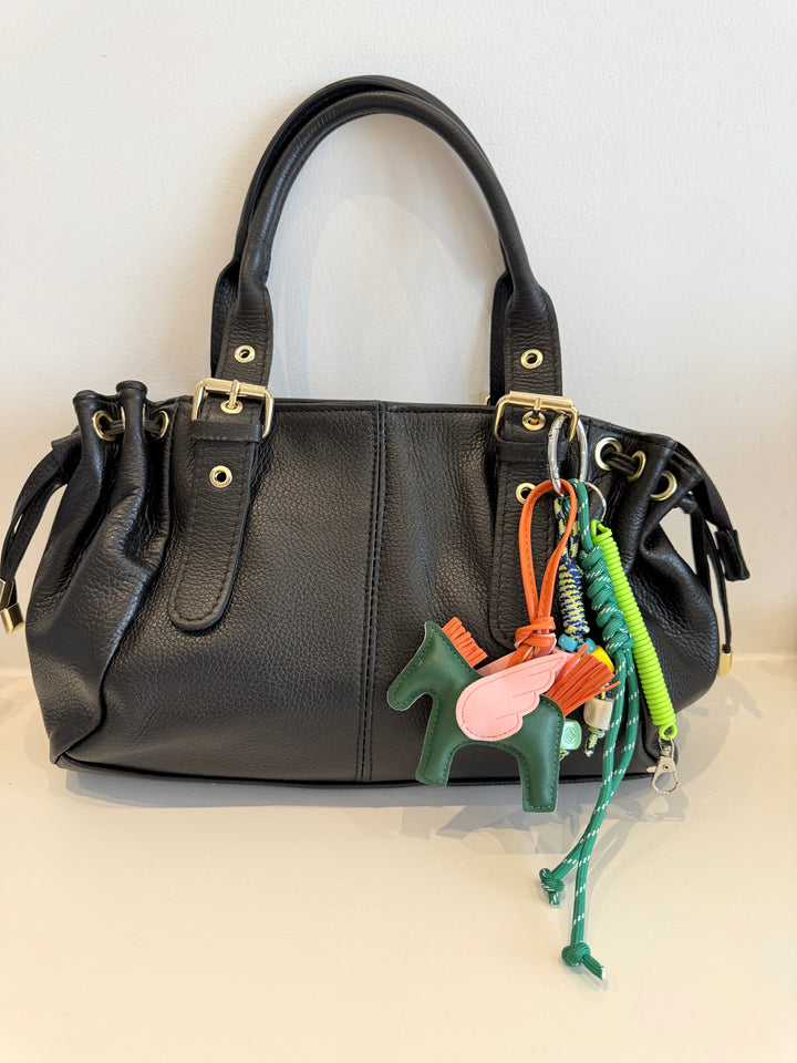 Porte-clés / Bijou de sac Pégase Pop vert bouteille