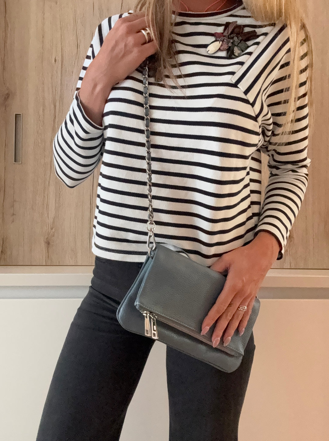 Sac pochette Zazou Bleu Jeans