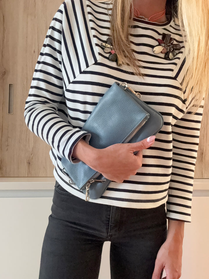 Sac pochette Zazou Bleu Jeans