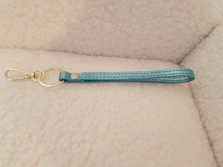 Porte-clefs en cuir métallisé (8 Coloris)