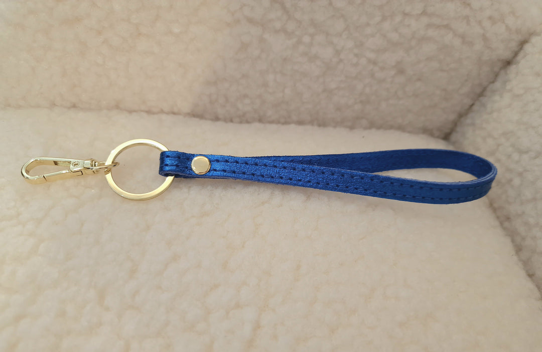 Porte-clefs en cuir métallisé (8 Coloris)