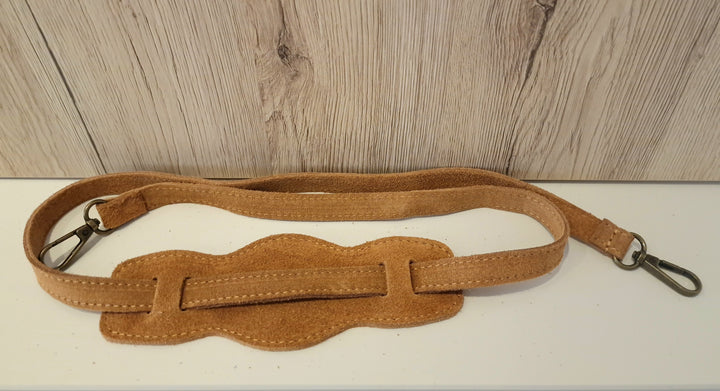 Sac Baby Saga Camel en daim