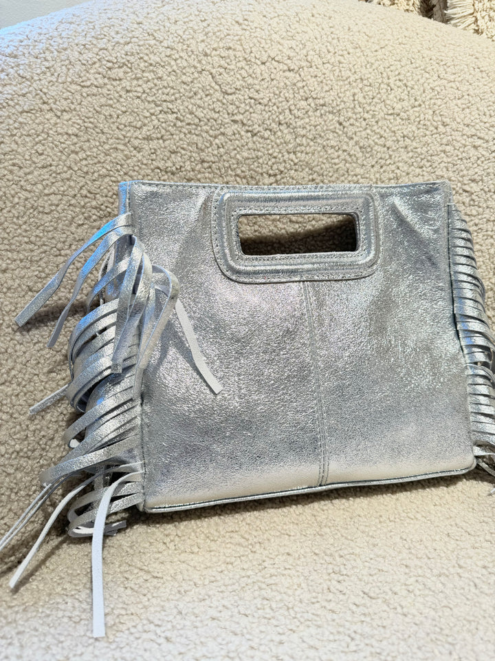 Sac Tisha Argenté en Cuir