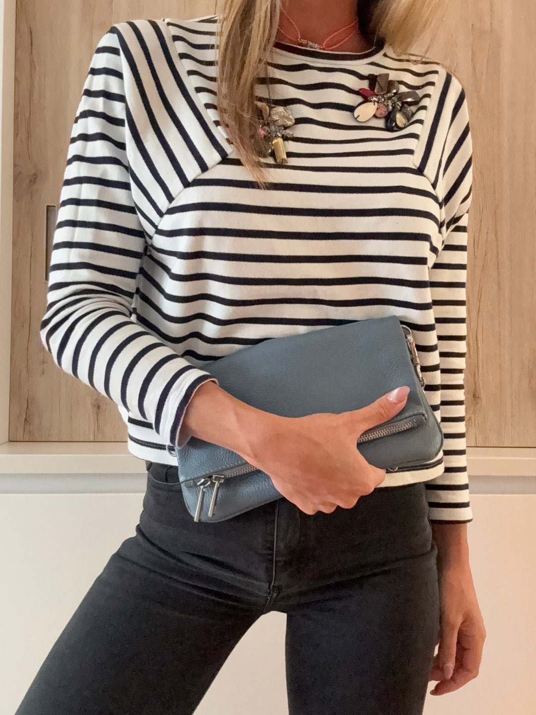 Sac pochette Zazou Bleu Jeans