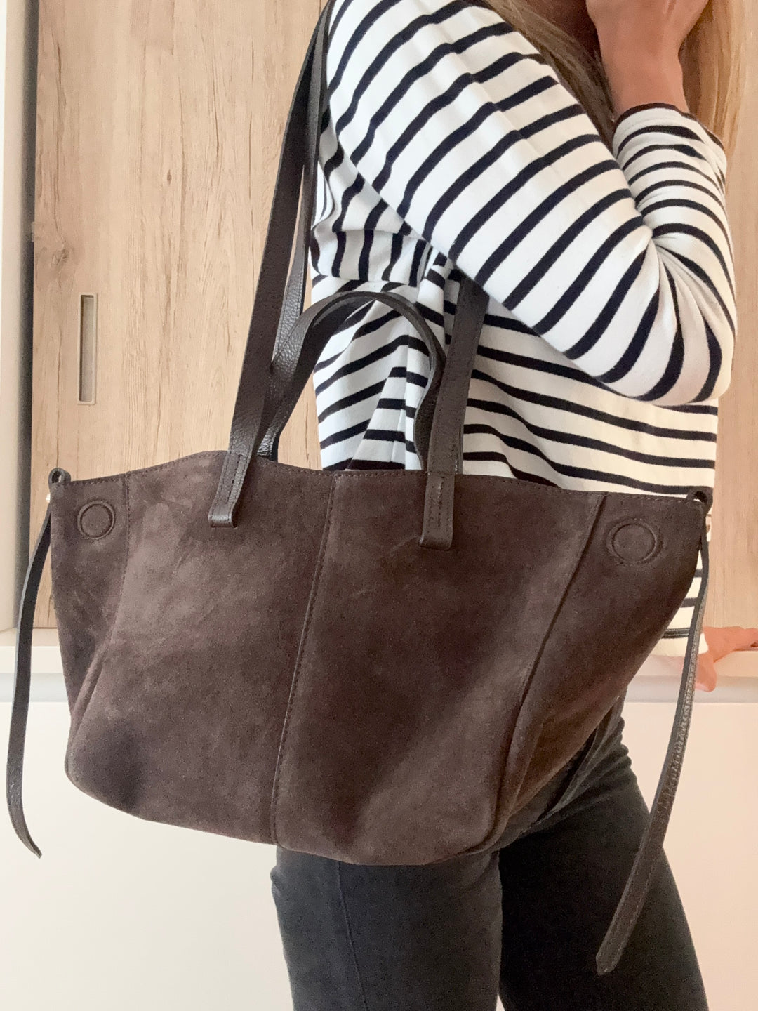 Sac Pauline en daim Chocolat