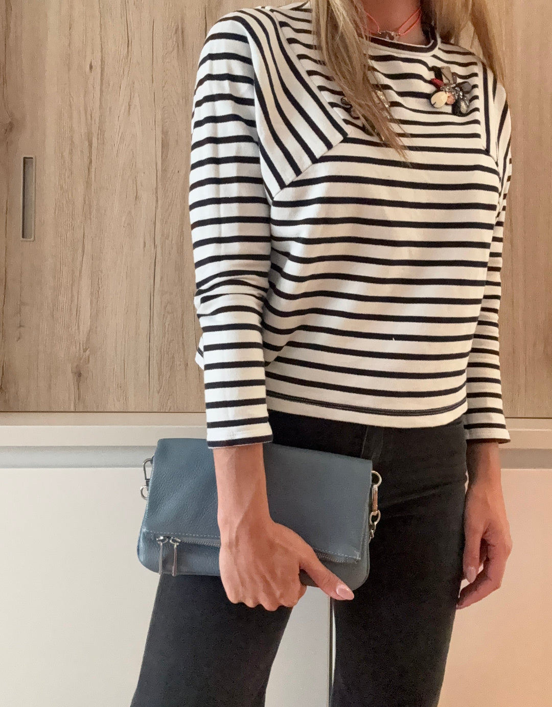 Sac pochette Zazou Bleu Jeans