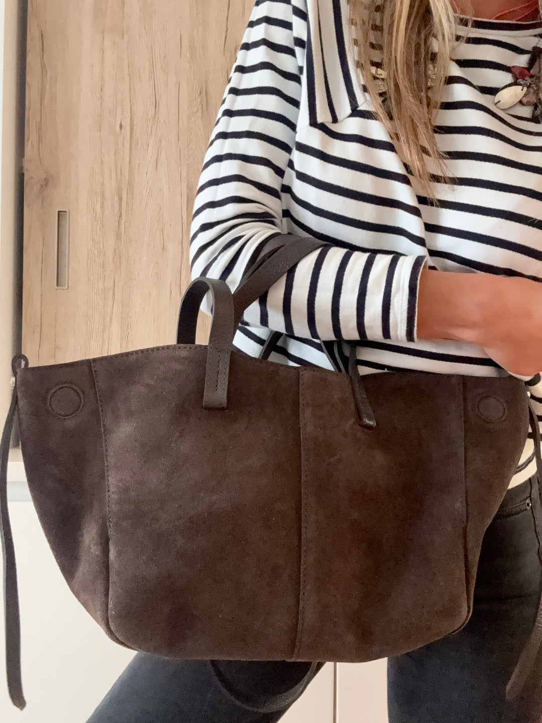 Sac Pauline en daim Chocolat