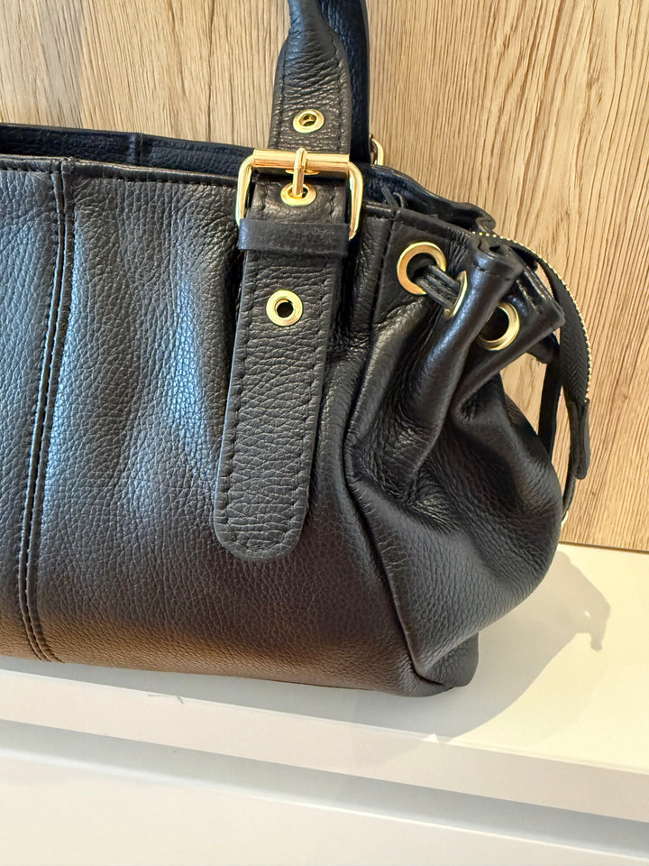 Sac Milena en cuir Noir