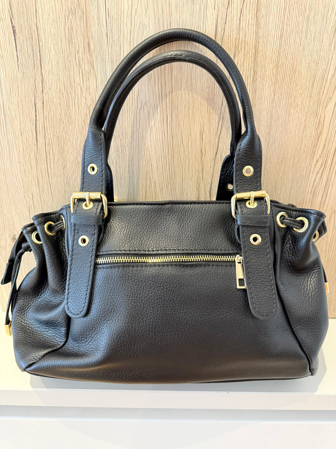 Sac Milena en cuir Noir