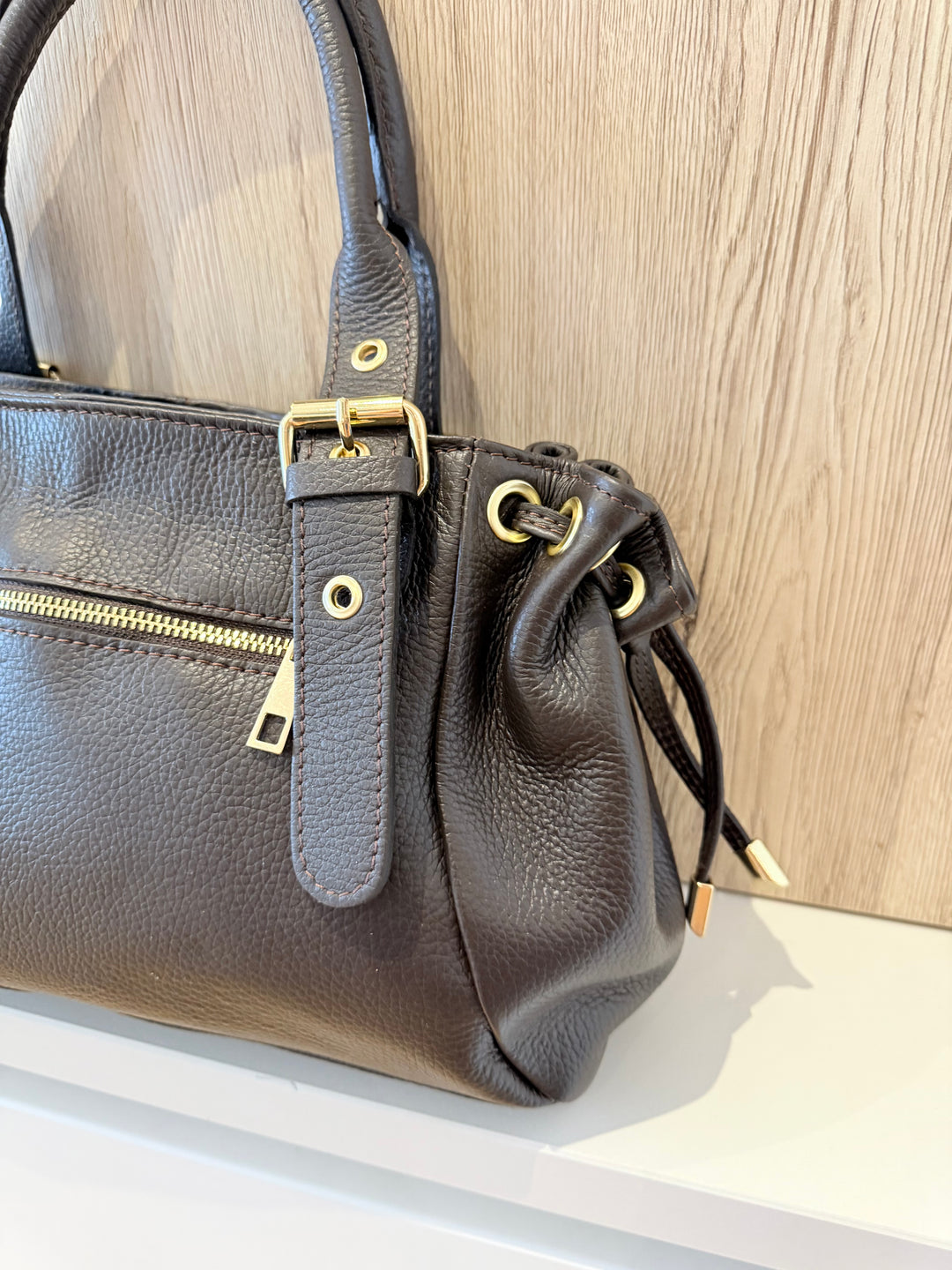 Sac Milena en cuir Marron