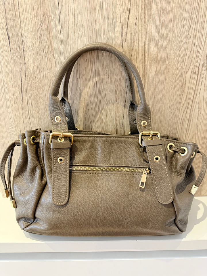 Sac Milena en cuir Taupe