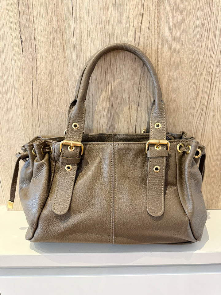 Sac Milena en cuir Taupe