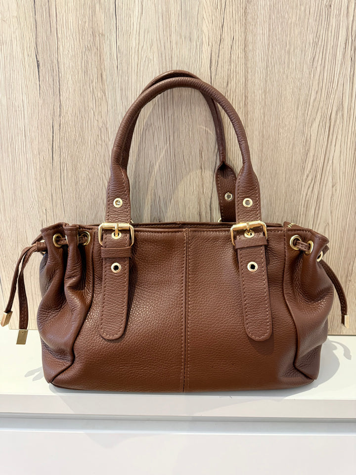 Sac Milena en cuir Cognac