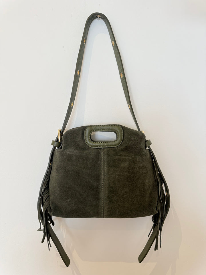 Sac Livia en daim Kaki