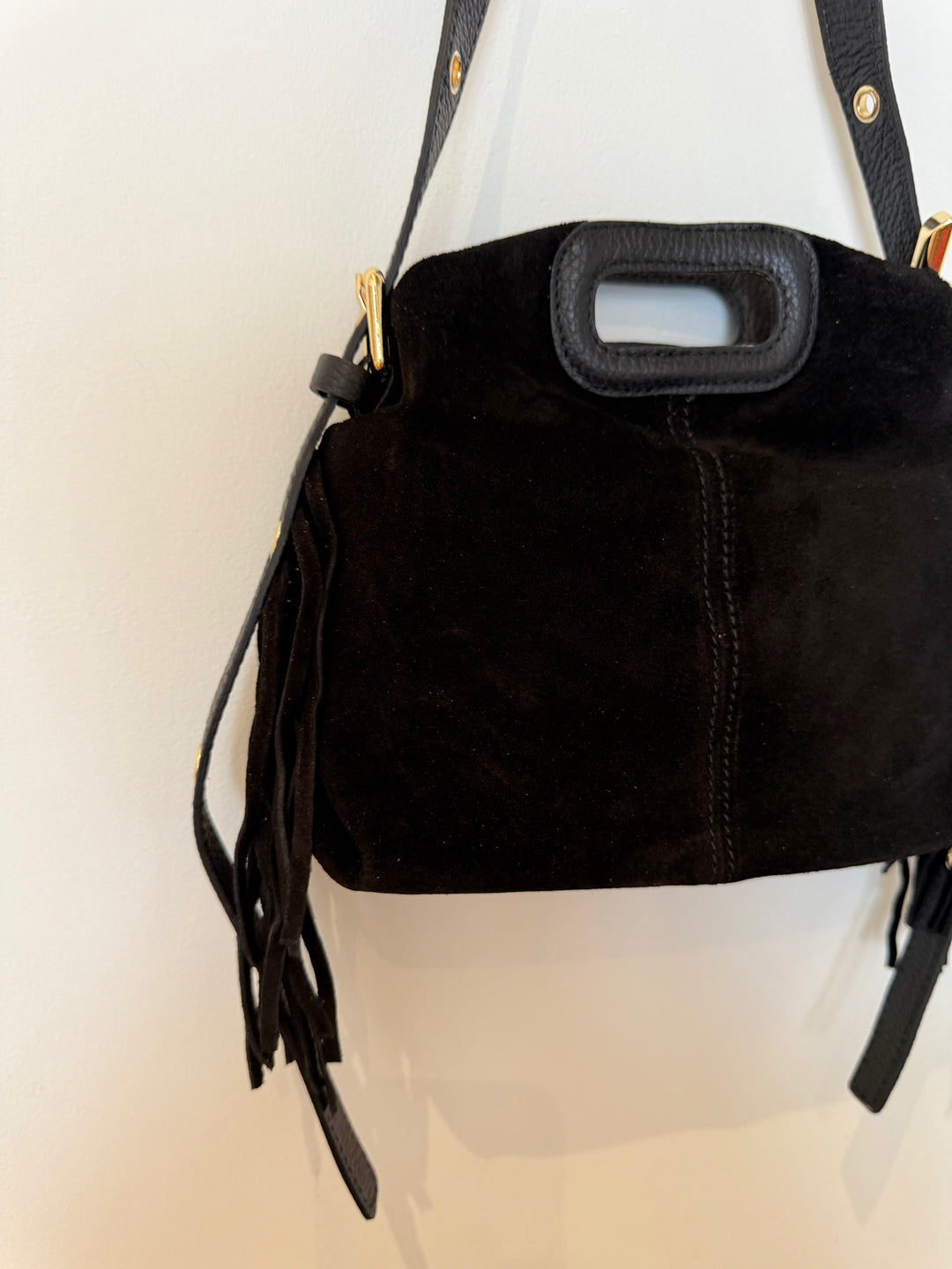 Sac Livia en daim Noir