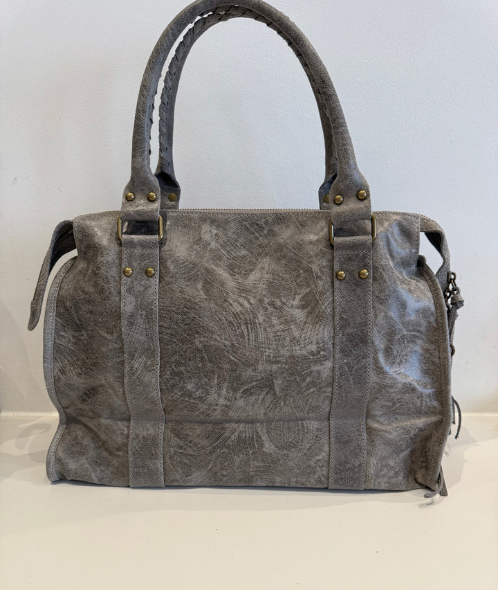 Sac Baba XL Gris en Cuir