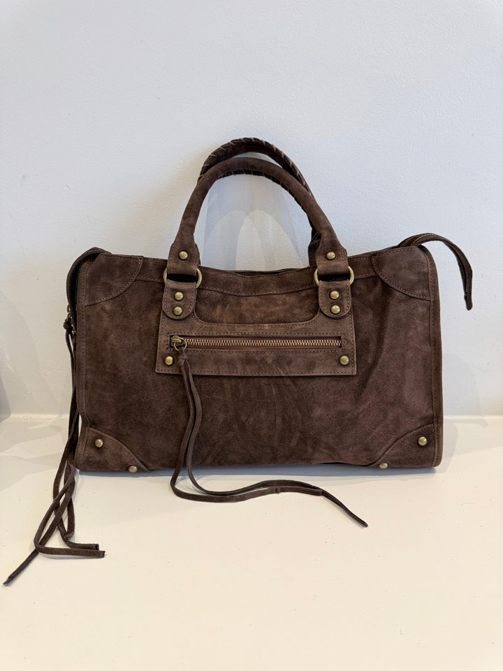 Sac Saga Marron en daim