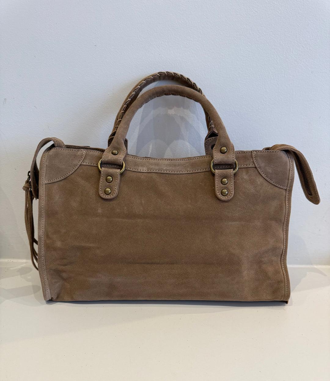 Sac Saga Taupe en daim