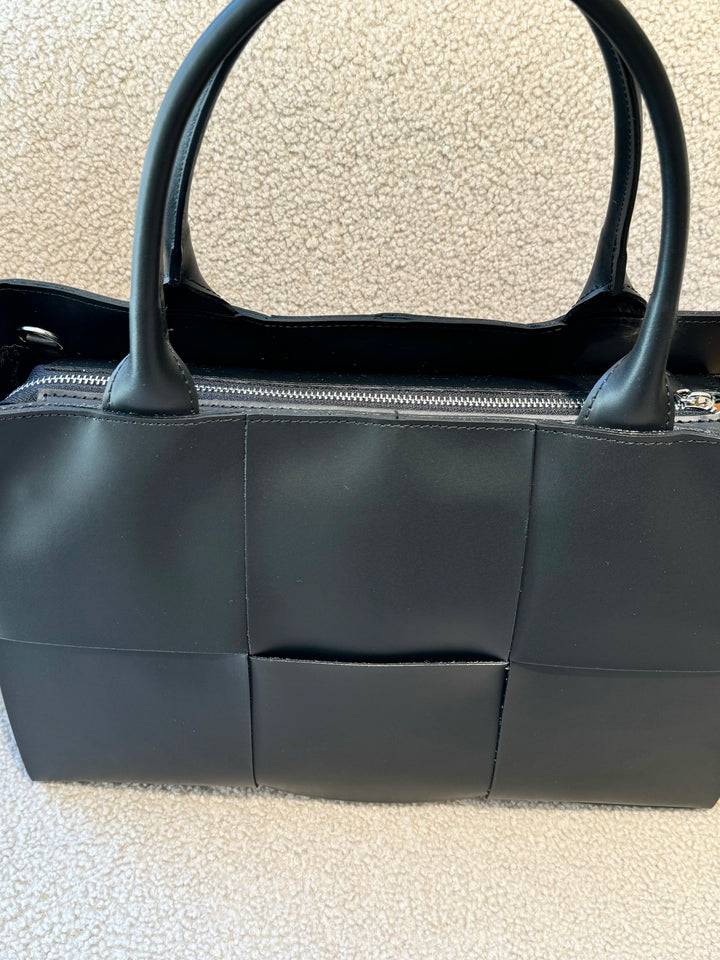 Sac cabas Roma en cuir Noir