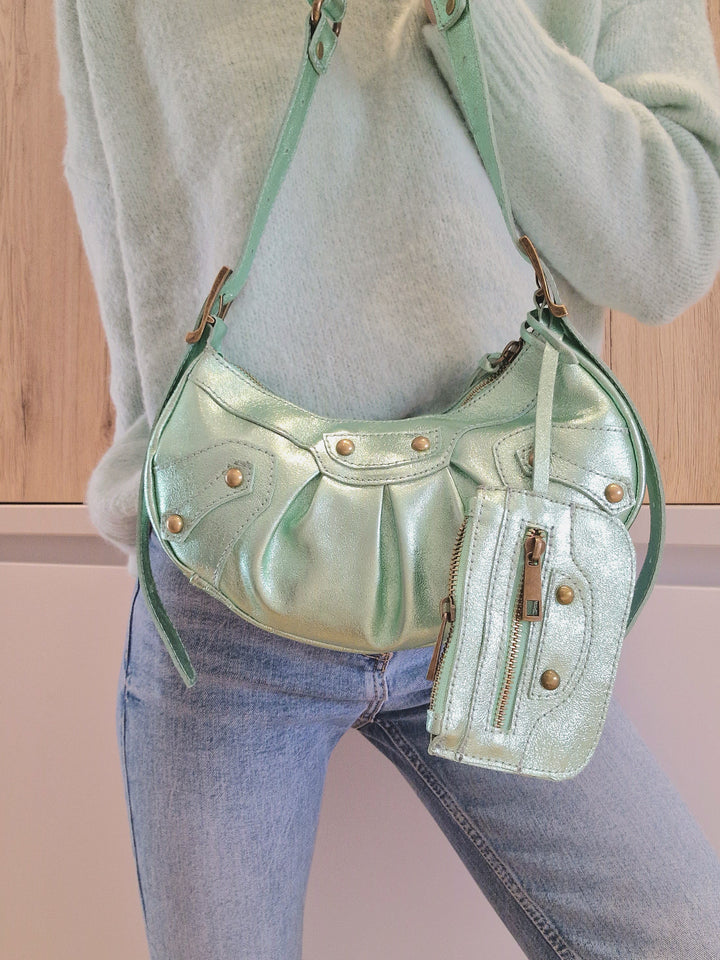 Sac Frida Vert sirène en cuir