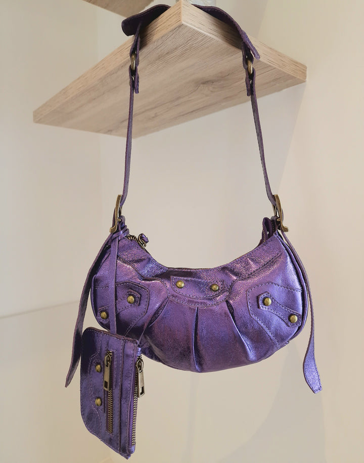 Sac Frida Mauve en cuir