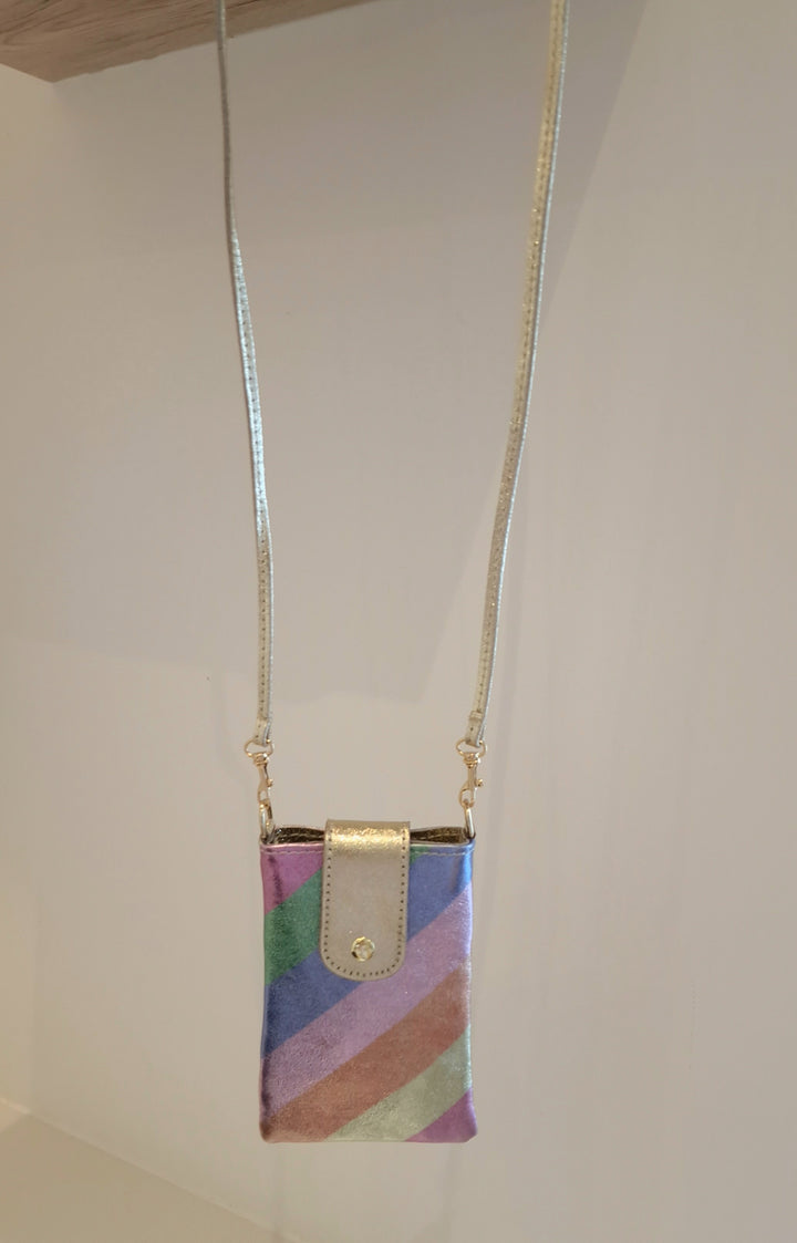 Pochette pour téléphone Multicolore en Cuir