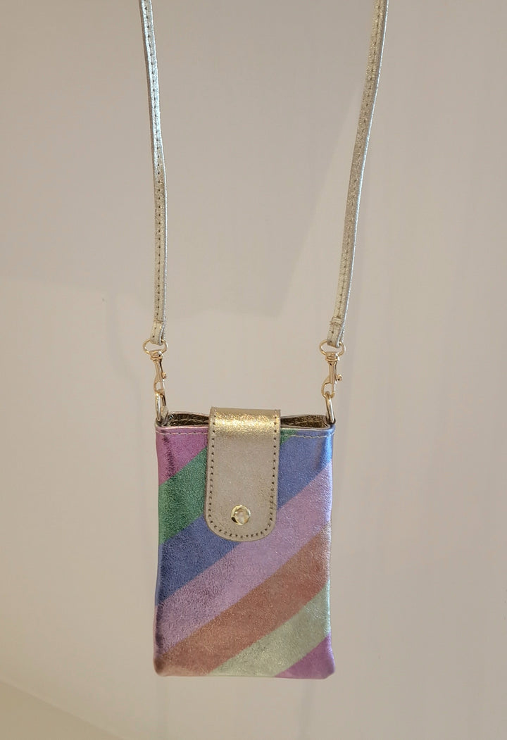Pochette pour téléphone Multicolore en Cuir